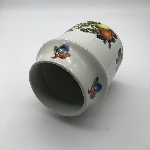 Vintage Ellgreave Genuine Ironstone Wood & Sons England Ceramic Tea Jar Fruit - Picture 8 of 10